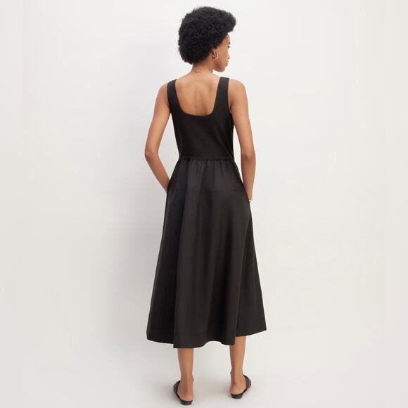 EVERLANE The Riviera Dress Black Tank Pleated Skirt
Midi Pockets Lightweight NEW - Picture 7 of 12